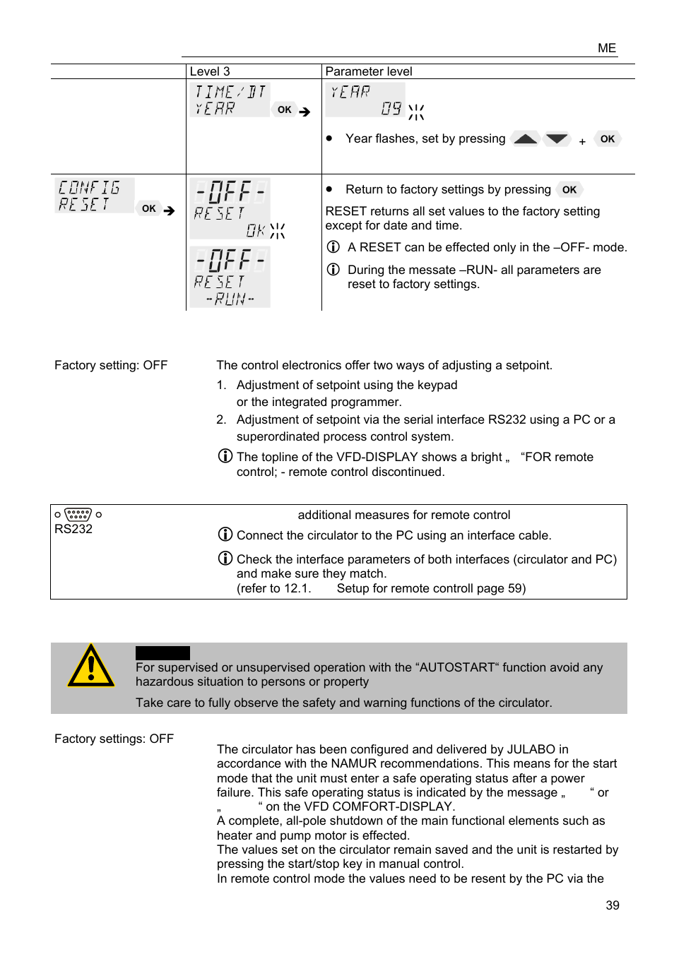 JULABO FPW50-ME Refrigerated and Heating Circulators User Manual | Page 39 / 66