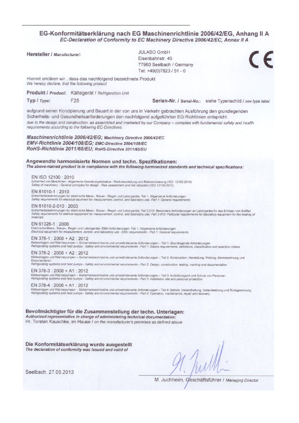 JULABO FPW50-HE Refrigerated and Heating Circulators User Manual | Page 10 / 86