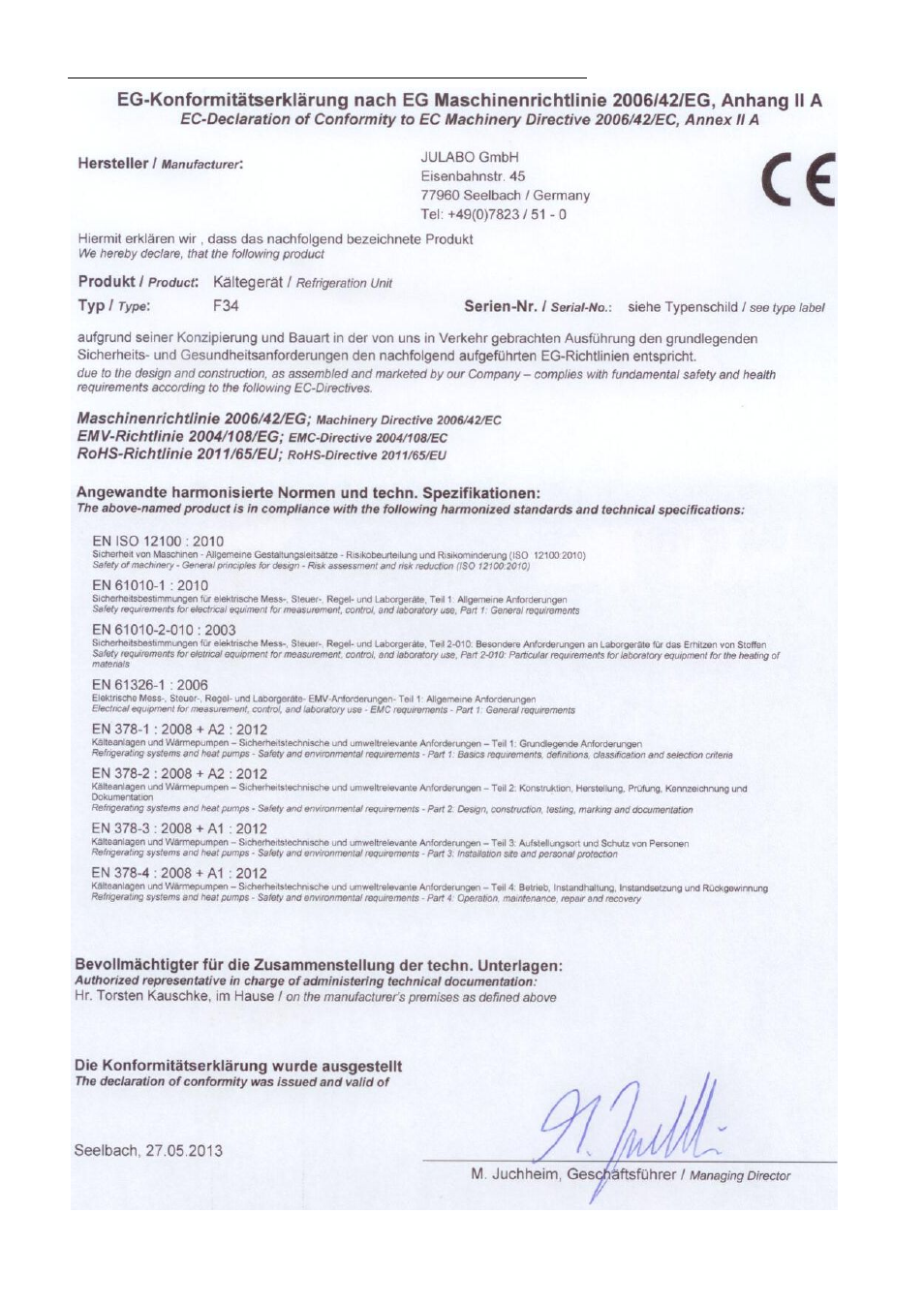 JULABO FPW50-HE Refrigerated and Heating Circulators User Manual | Page 12 / 86