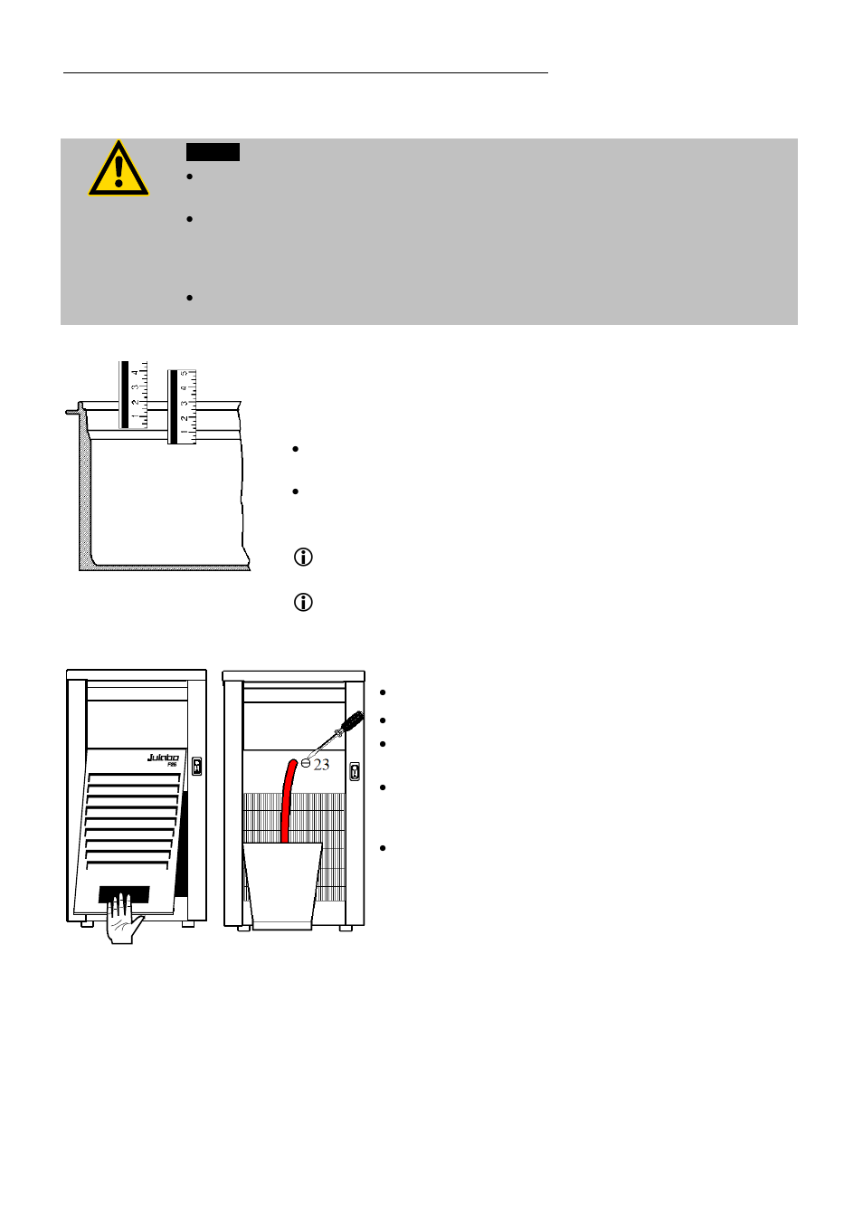 Filling / draining | JULABO FPW50-HE Refrigerated and Heating Circulators User Manual | Page 30 / 86