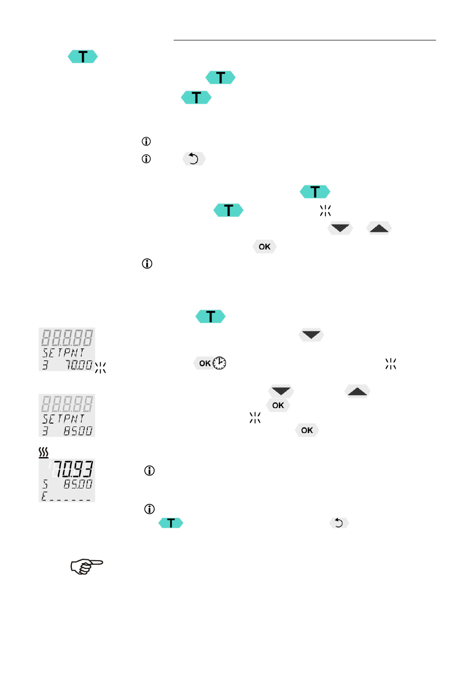 Setting of temperatures, Using the pre-settings in the menu | JULABO FPW50-HE Refrigerated and Heating Circulators User Manual | Page 33 / 86