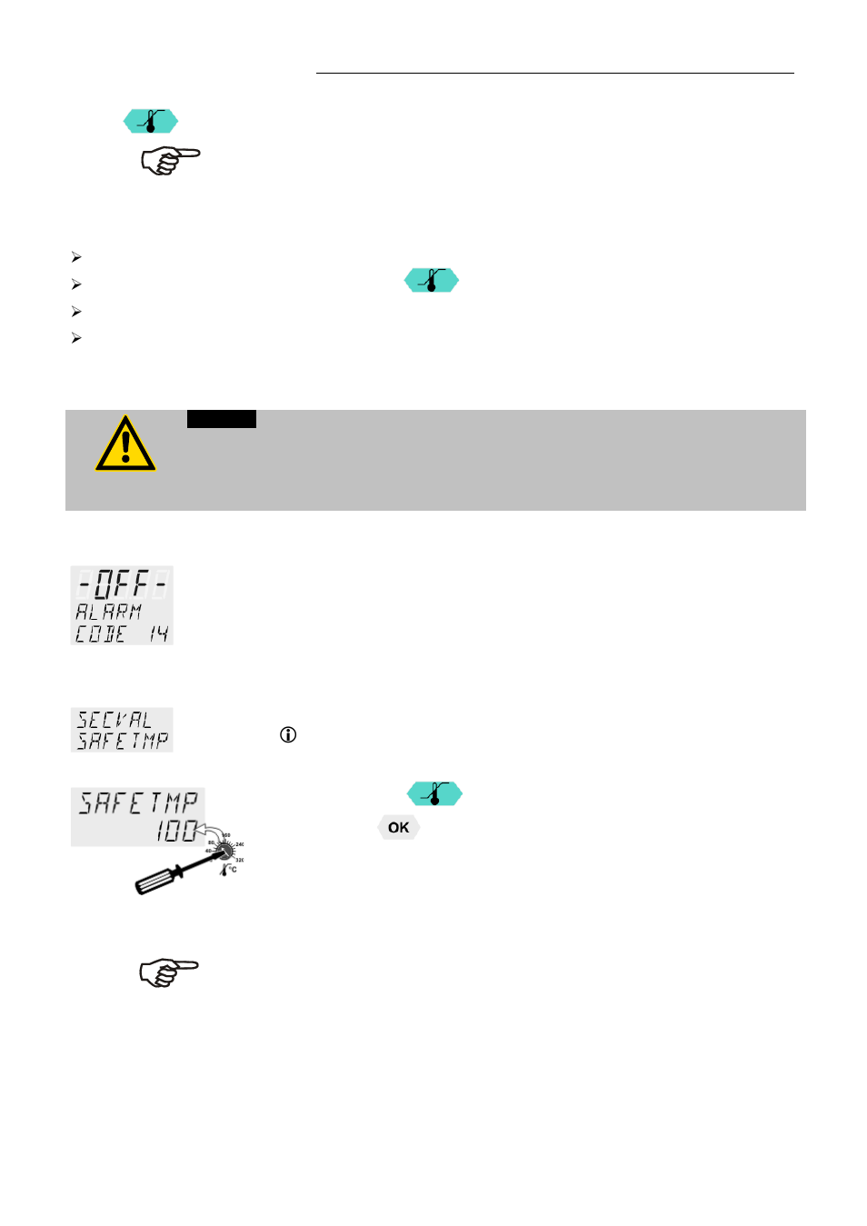 Safety installations, warning functions, Excess temperature protection | JULABO FPW50-HE Refrigerated and Heating Circulators User Manual | Page 35 / 86