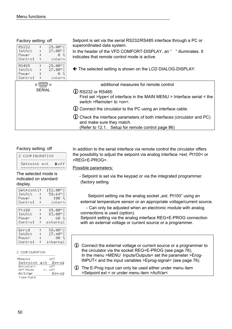 JULABO FPW50-HL Refrigerated Circulators User Manual | Page 50 / 94