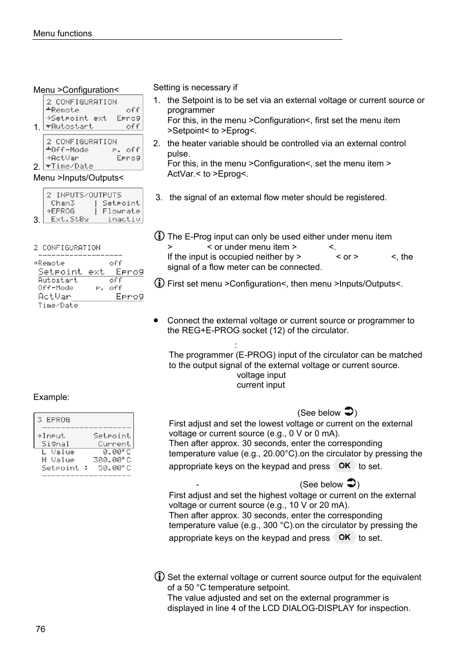 JULABO FPW50-HL Refrigerated Circulators User Manual | Page 76 / 94