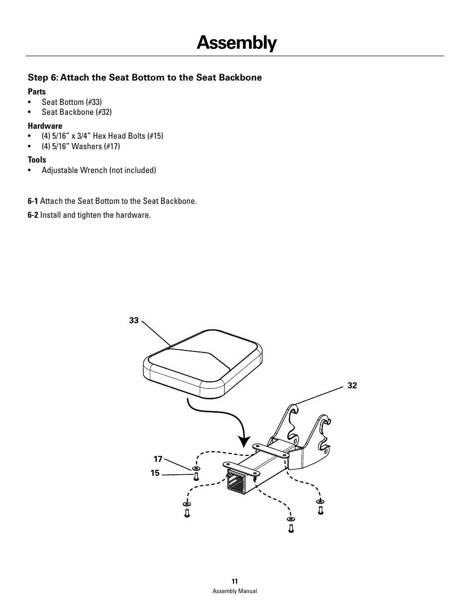Assembly | Bowflex PR3000 User Manual | Page 11 / 24