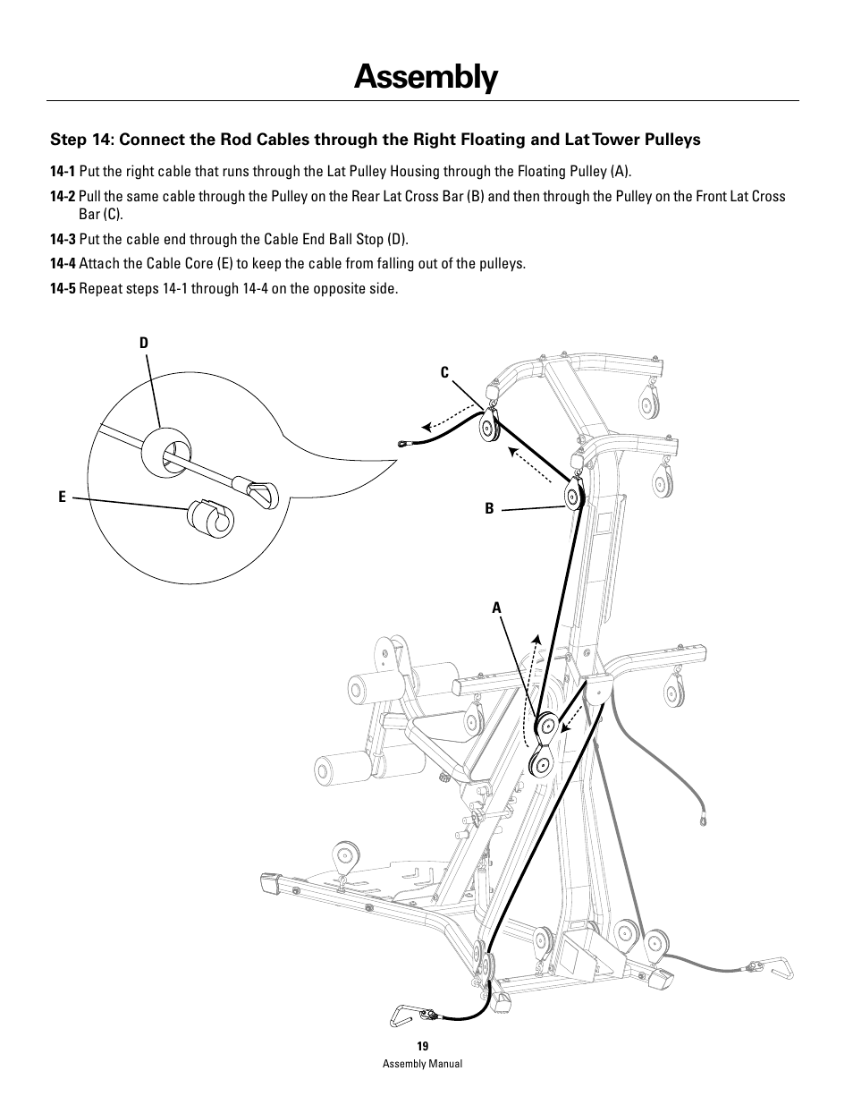 Assembly | Bowflex PR3000 User Manual | Page 19 / 24