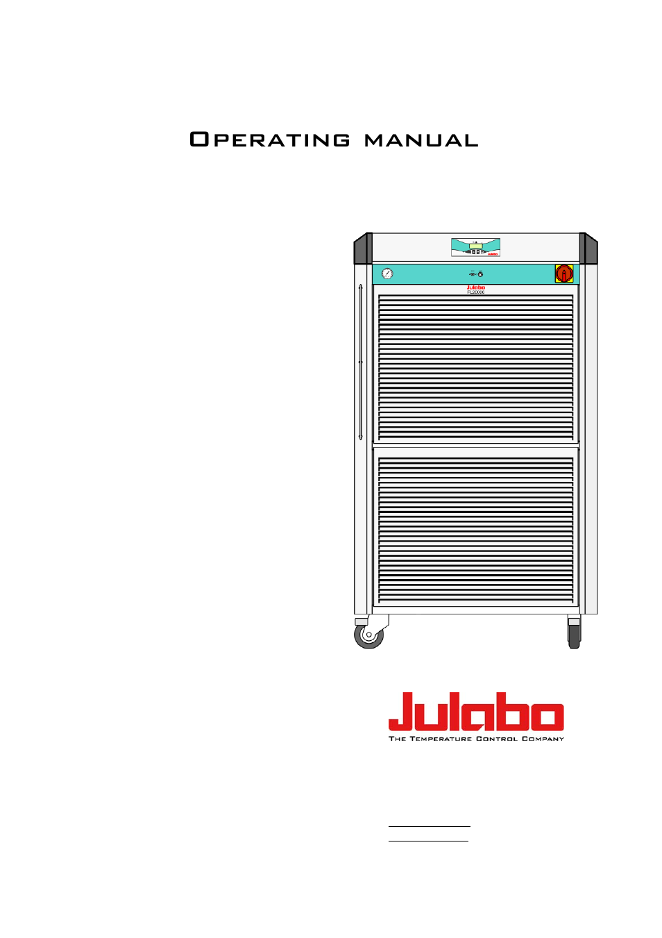JULABO FLW20006 Recirculating Coolers User Manual | 32 pages