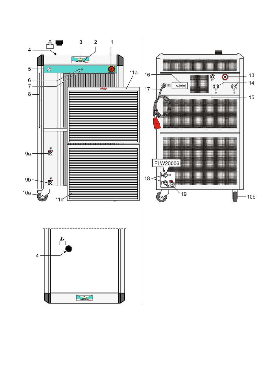 Operating controls and functional elements | JULABO FLW20006 Recirculating Coolers User Manual | Page 15 / 32