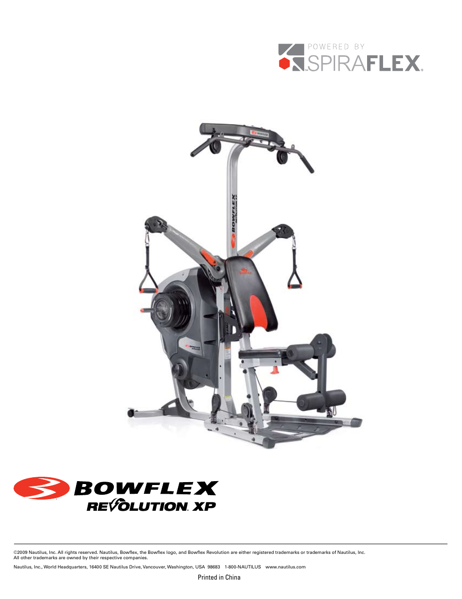 Bowflex Revolution XP User Manual | Page 100 / 100