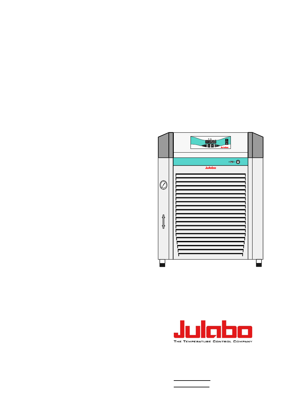 JULABO FLW1703 Recirculating Coolers User Manual | 33 pages