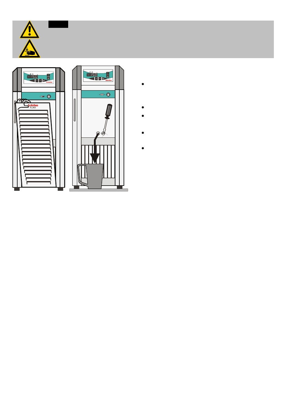 Draining | JULABO FL601 Recirculating Coolers User Manual | Page 45 / 48