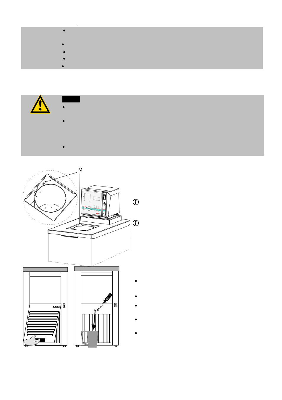 Filling / draining | JULABO FK31-SL Calibration Baths User Manual | Page 21 / 88