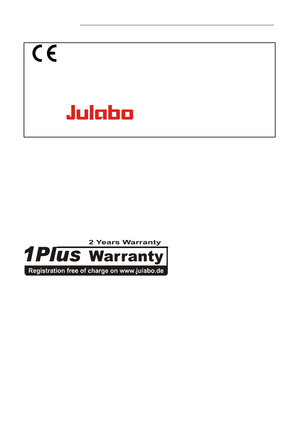 Ec conformity, Warranty conditions | JULABO FK31-SL Calibration Baths User Manual | Page 9 / 88