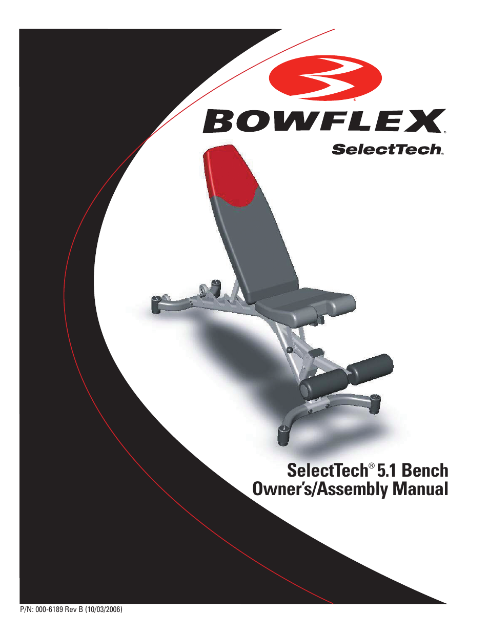 Bowflex SelectTech 5.1 Bench User Manual | 20 pages