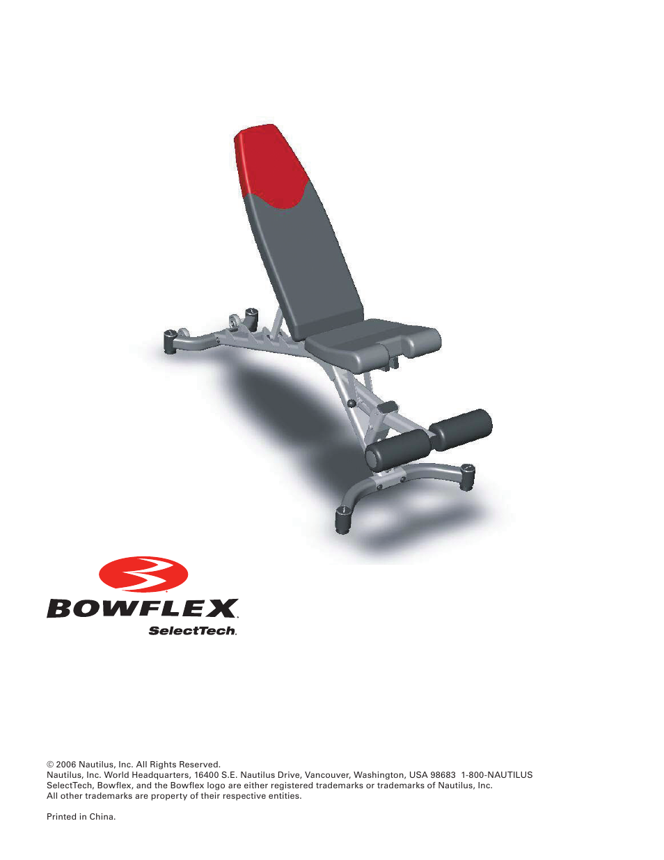 Bowflex SelectTech 5.1 Bench User Manual | Page 20 / 20
