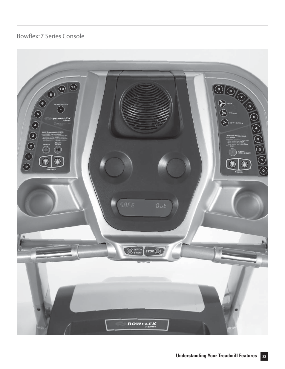 Bowﬂ ex, 7 series console | Bowflex Treadmills 5 Series User Manual | Page 23 / 36