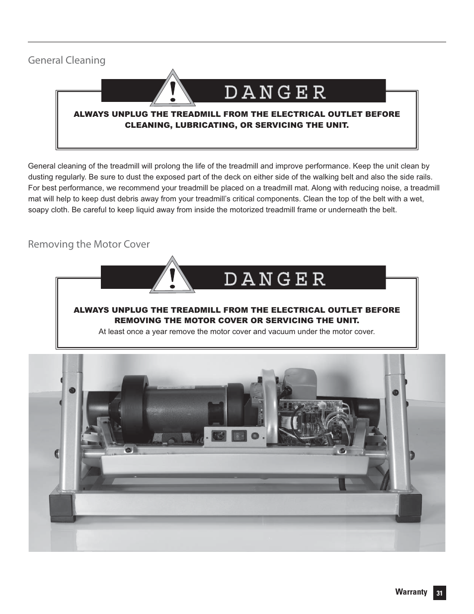 Bowflex Treadmills 5 Series User Manual | Page 31 / 36