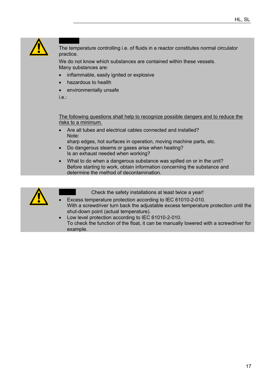 JULABO FW95-SL Ultra-Low Refrigerated Circulator User Manual | Page 17 / 93