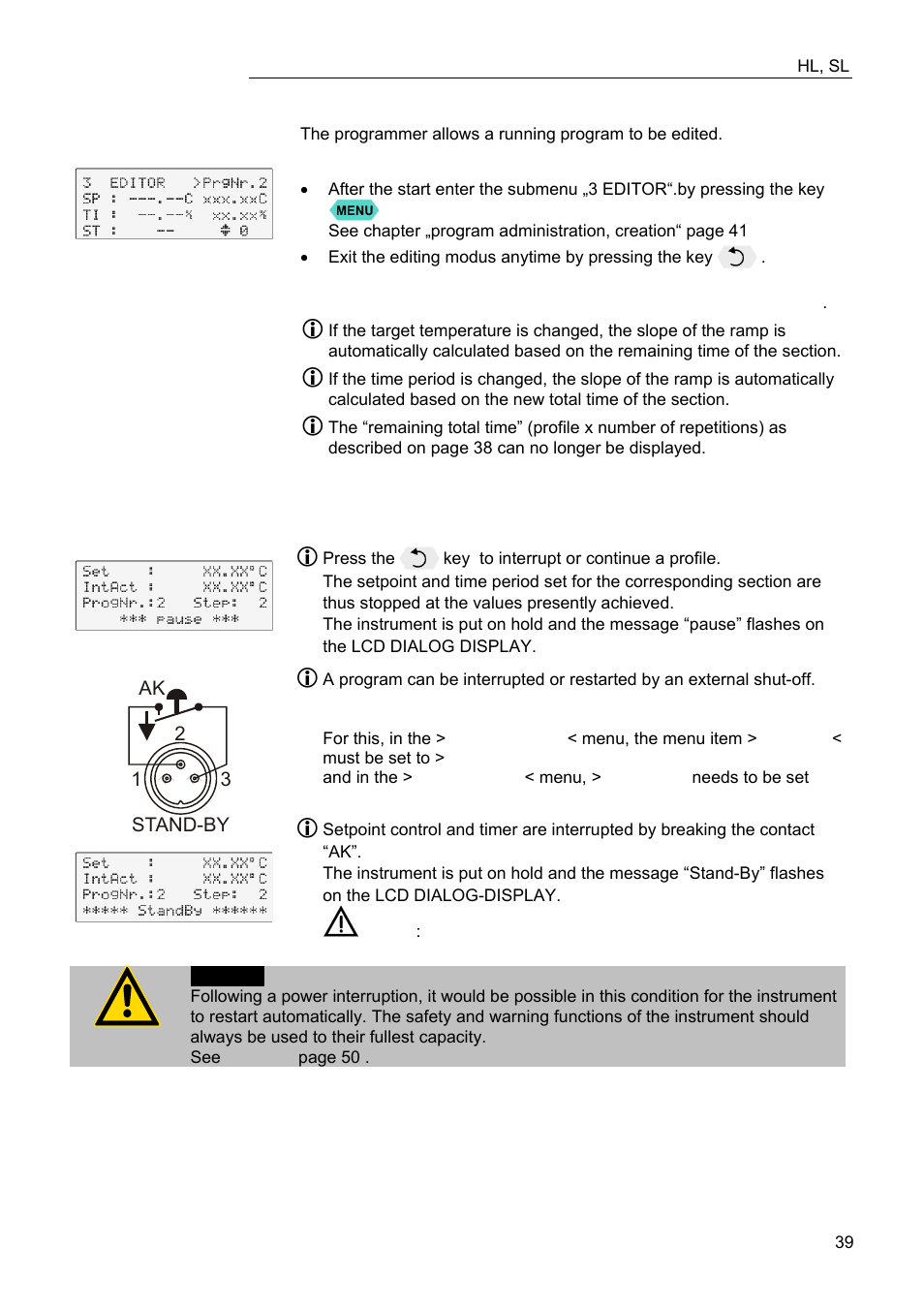 JULABO FW95-SL Ultra-Low Refrigerated Circulator User Manual | Page 39 / 93