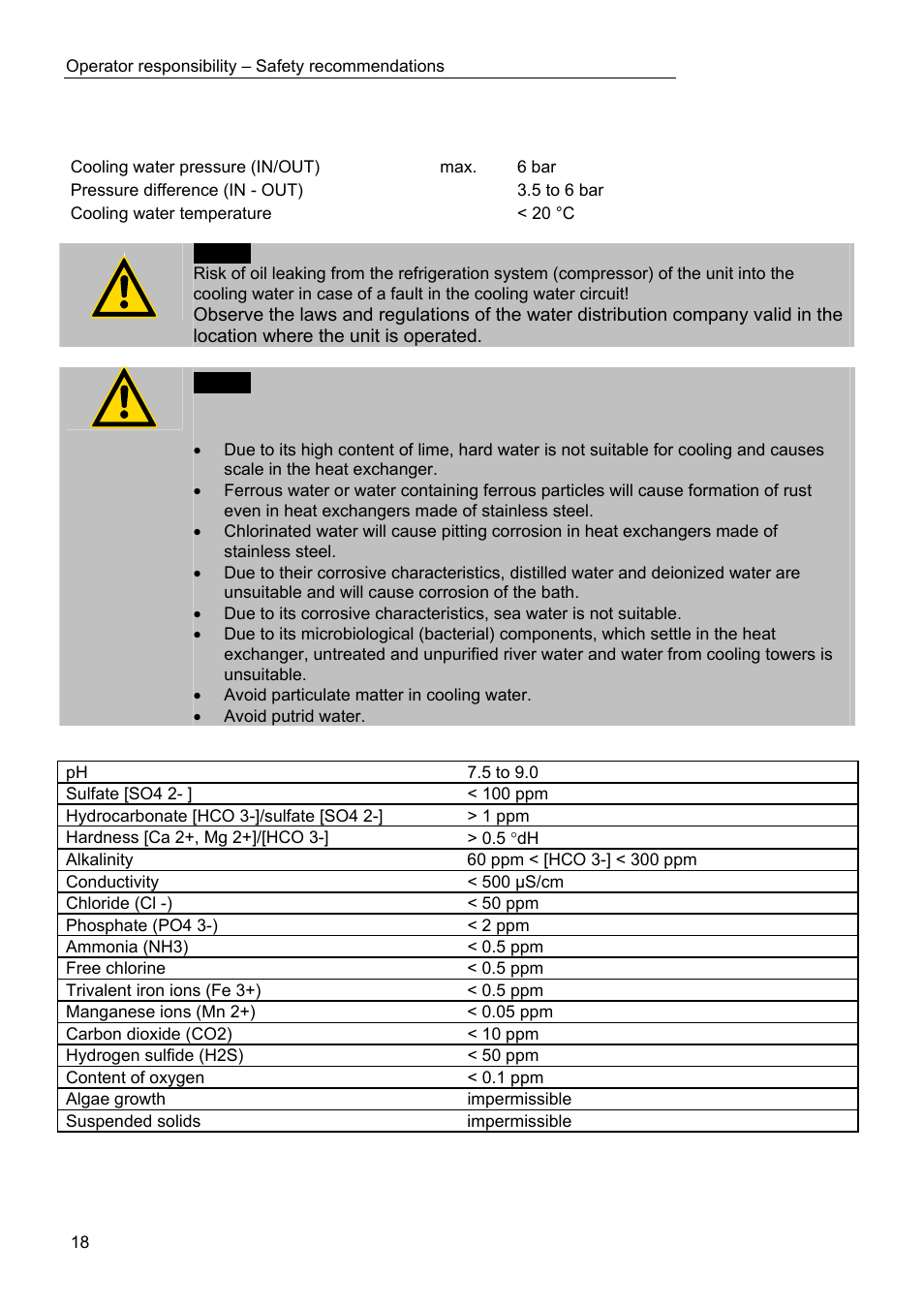 Cooling water connection | JULABO FPW91-SL Ultra-Low Refrigerated Circulators User Manual | Page 18 / 103