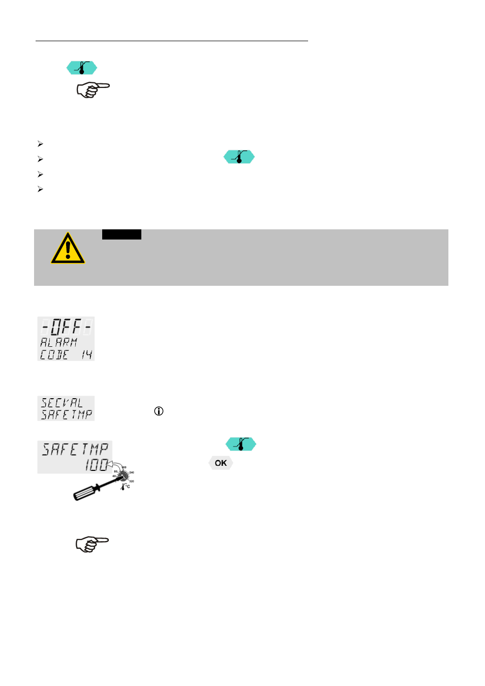 Safety installations, warning functions, Excess temperature protection | JULABO FP45-HE Refrigerated and Heating Circulators User Manual | Page 28 / 79