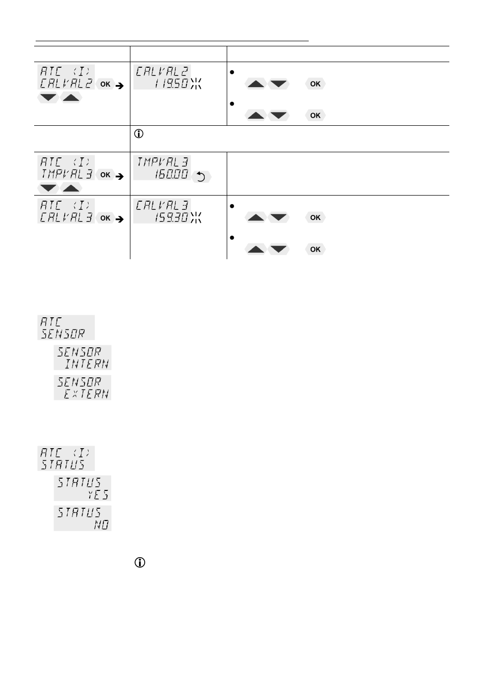 Atc sensor - internal / external, Atc status - yes / no | JULABO FP45-HE Refrigerated and Heating Circulators User Manual | Page 52 / 79