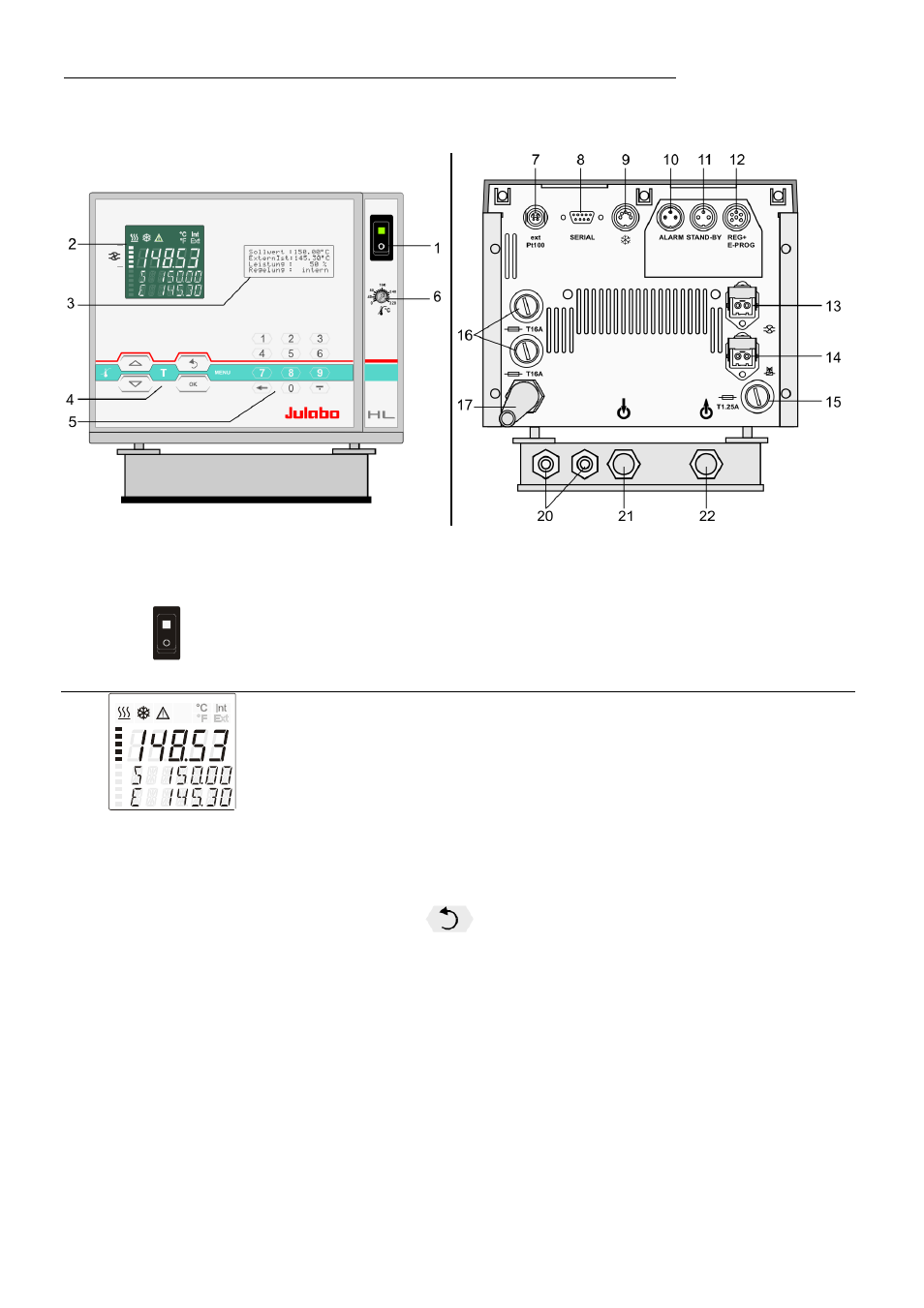 Operating controls and functional elements | JULABO SL-26 Heating Circulators User Manual | Page 14 / 89