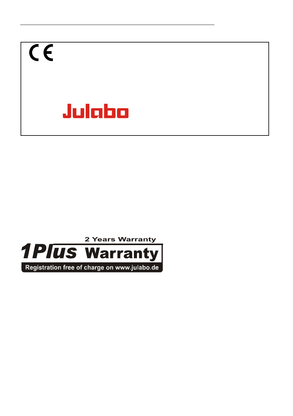 Ec conformity, Warranty conditions | JULABO SL-26 Heating Circulators User Manual | Page 8 / 89