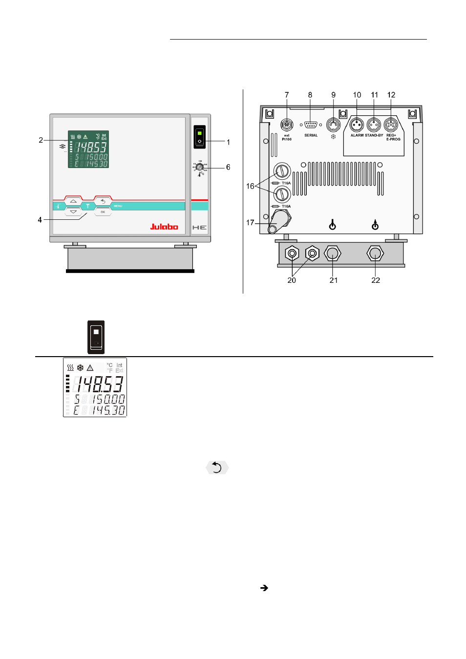 Operating controls and functional elements | JULABO SE-Z Heating Circulators User Manual | Page 15 / 78