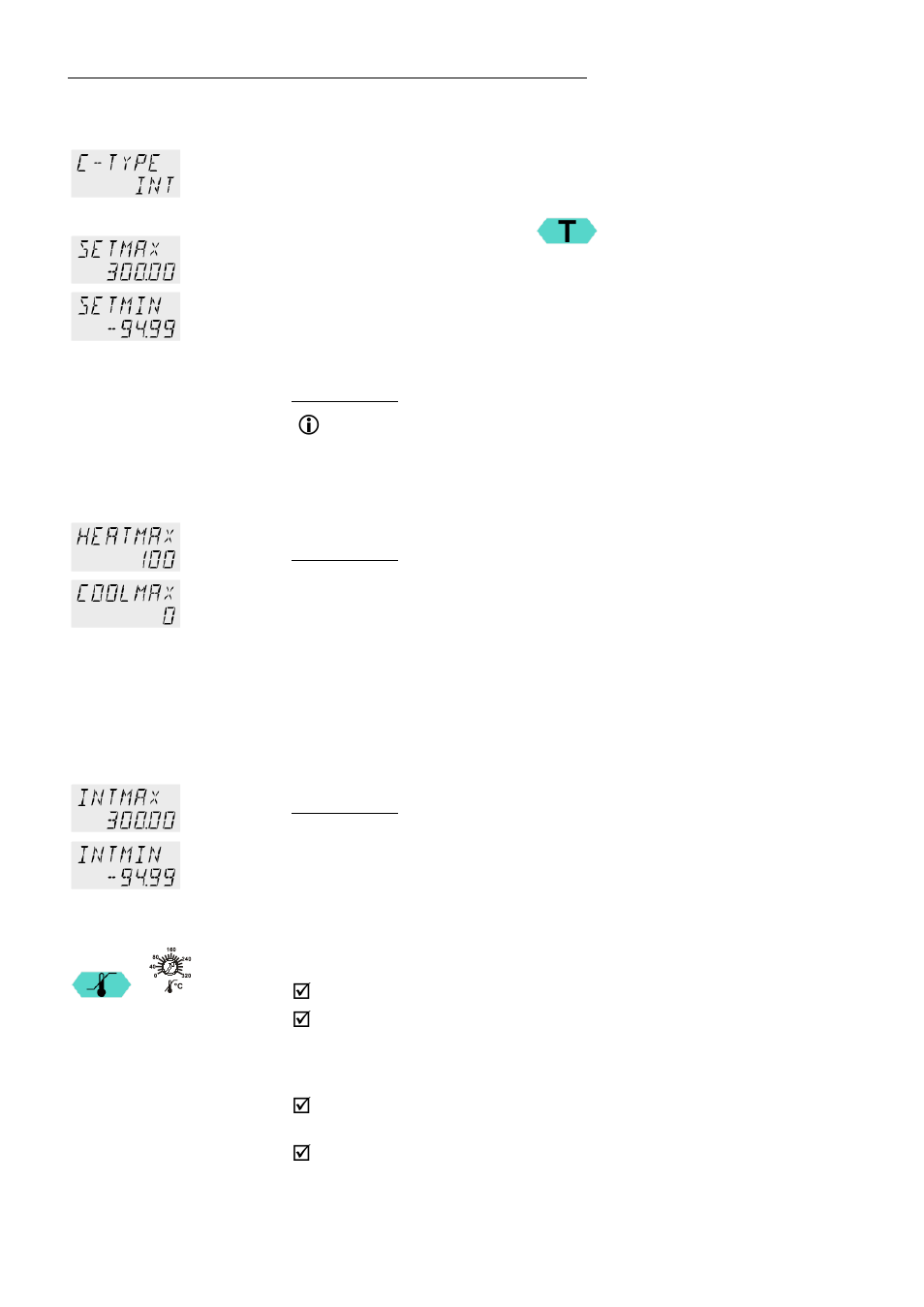 Limits for internal control, Limits for external control | JULABO SE-Z Heating Circulators User Manual | Page 56 / 78