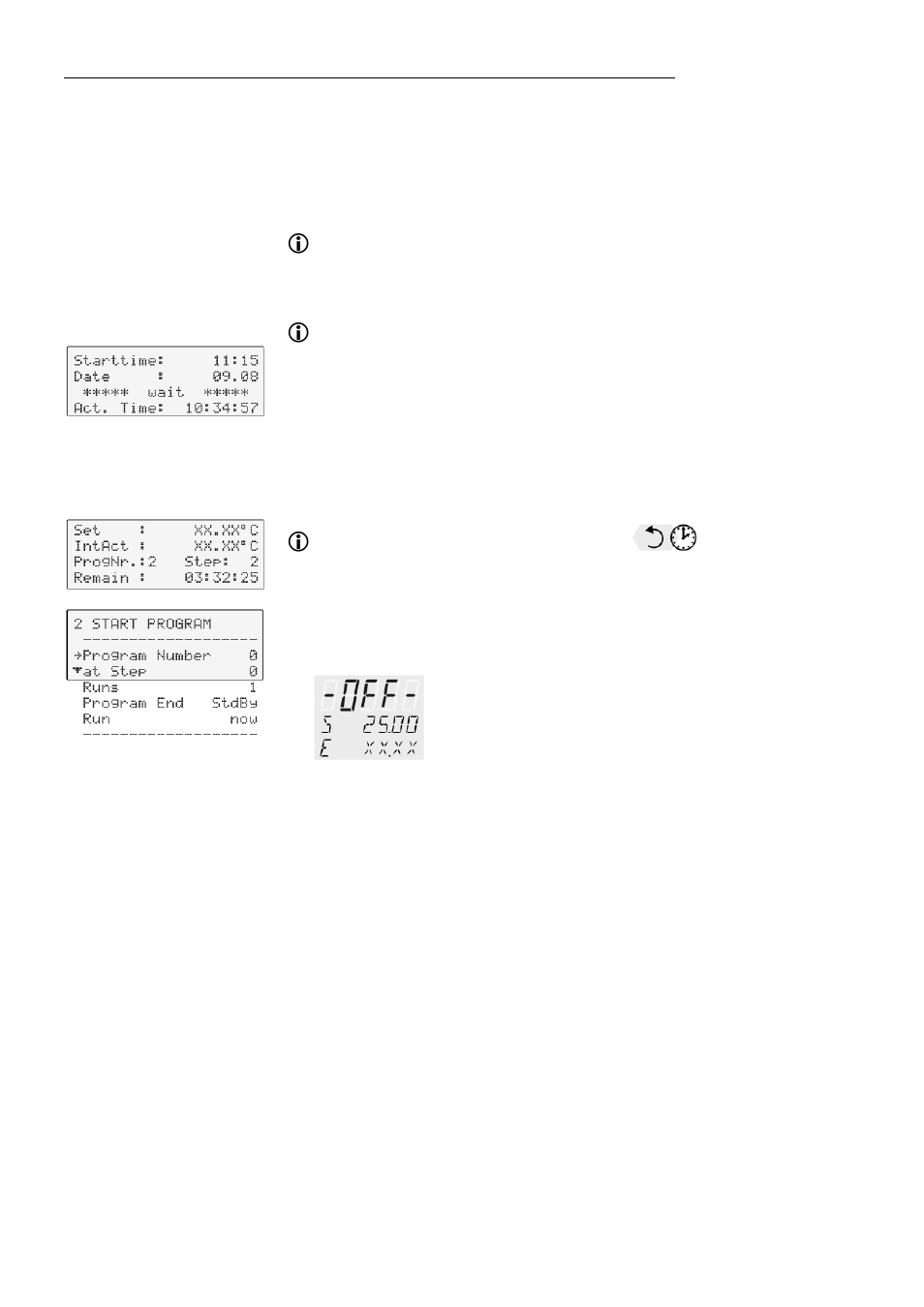 Interruption after a power failure, Termination of a program | JULABO FW95-SL Ultra-Low Refrigerated Circulators User Manual | Page 40 / 93