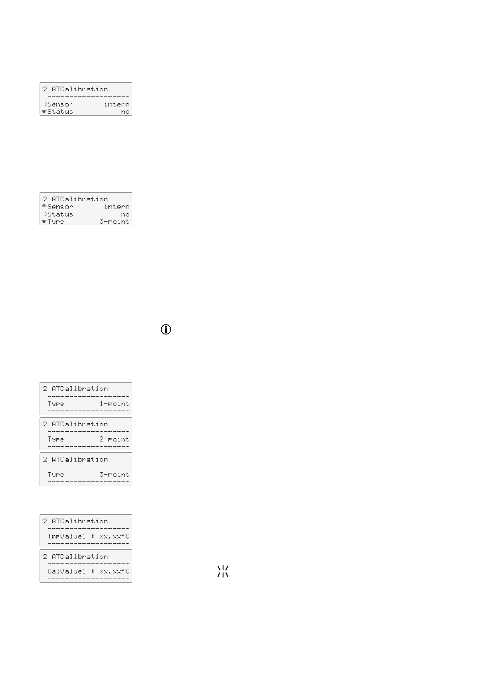 Atc fühler - intern / extern, Atc status - yes / no, Type 1 -/ 2 -/ 3 point | JULABO FW95-SL Ultra-Low Refrigerated Circulators User Manual | Page 63 / 93