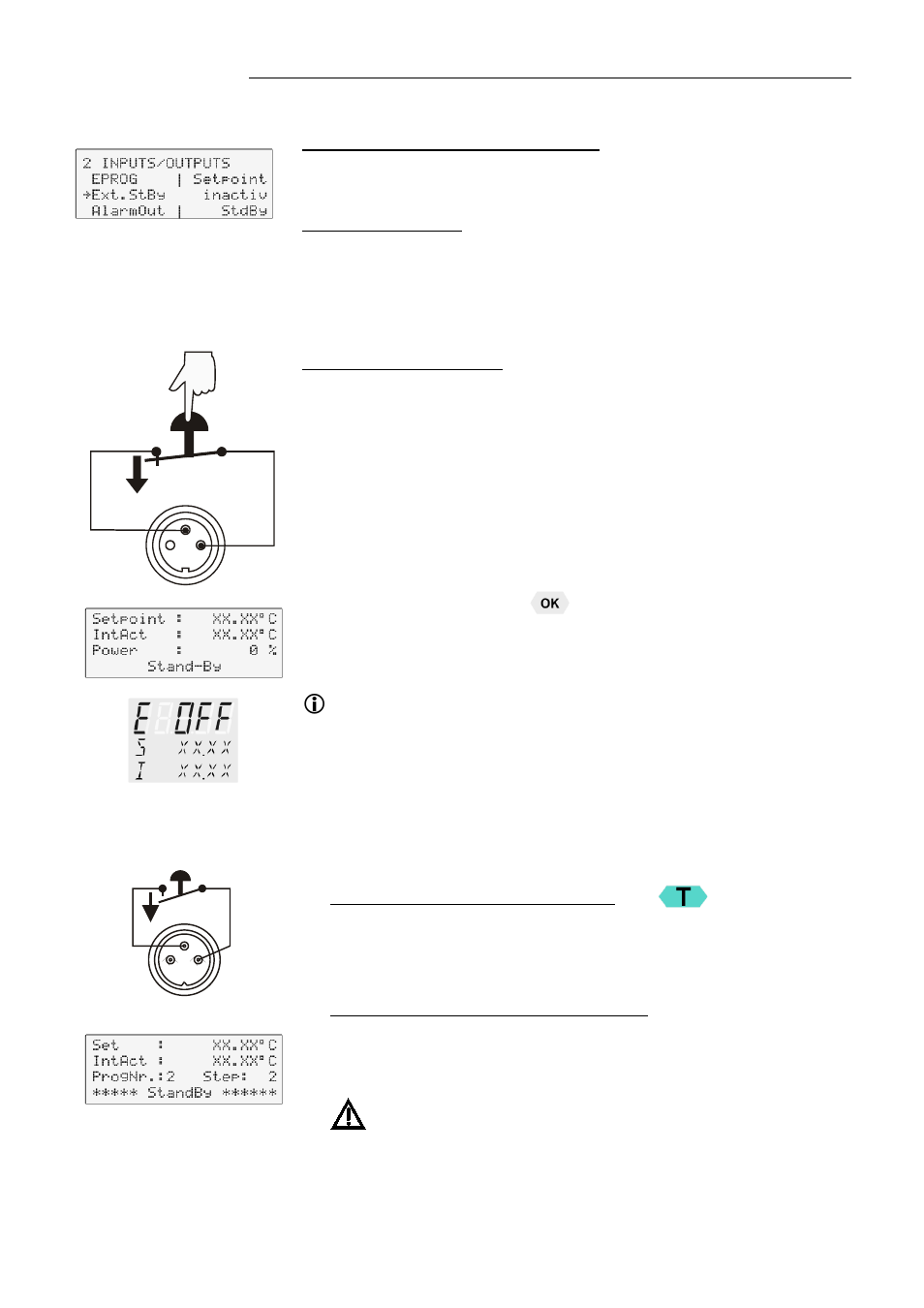 External stand-by input, 12 3 ak | JULABO FW95-SL Ultra-Low Refrigerated Circulators User Manual | Page 77 / 93