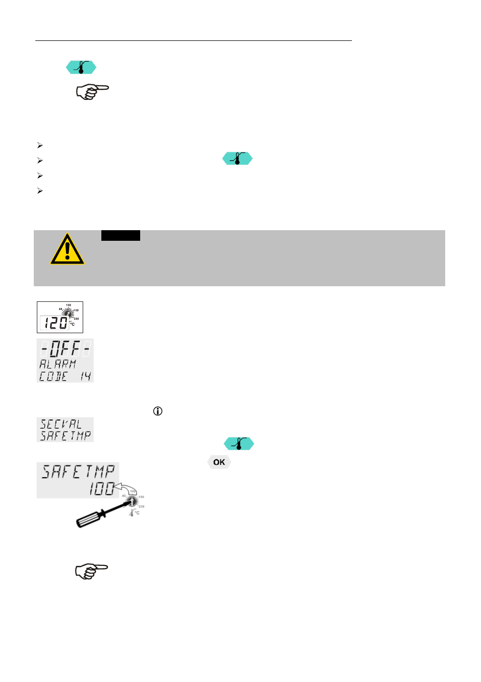 Safety installations, warning functions | JULABO ME-18V Visco-Baths User Manual | Page 24 / 62