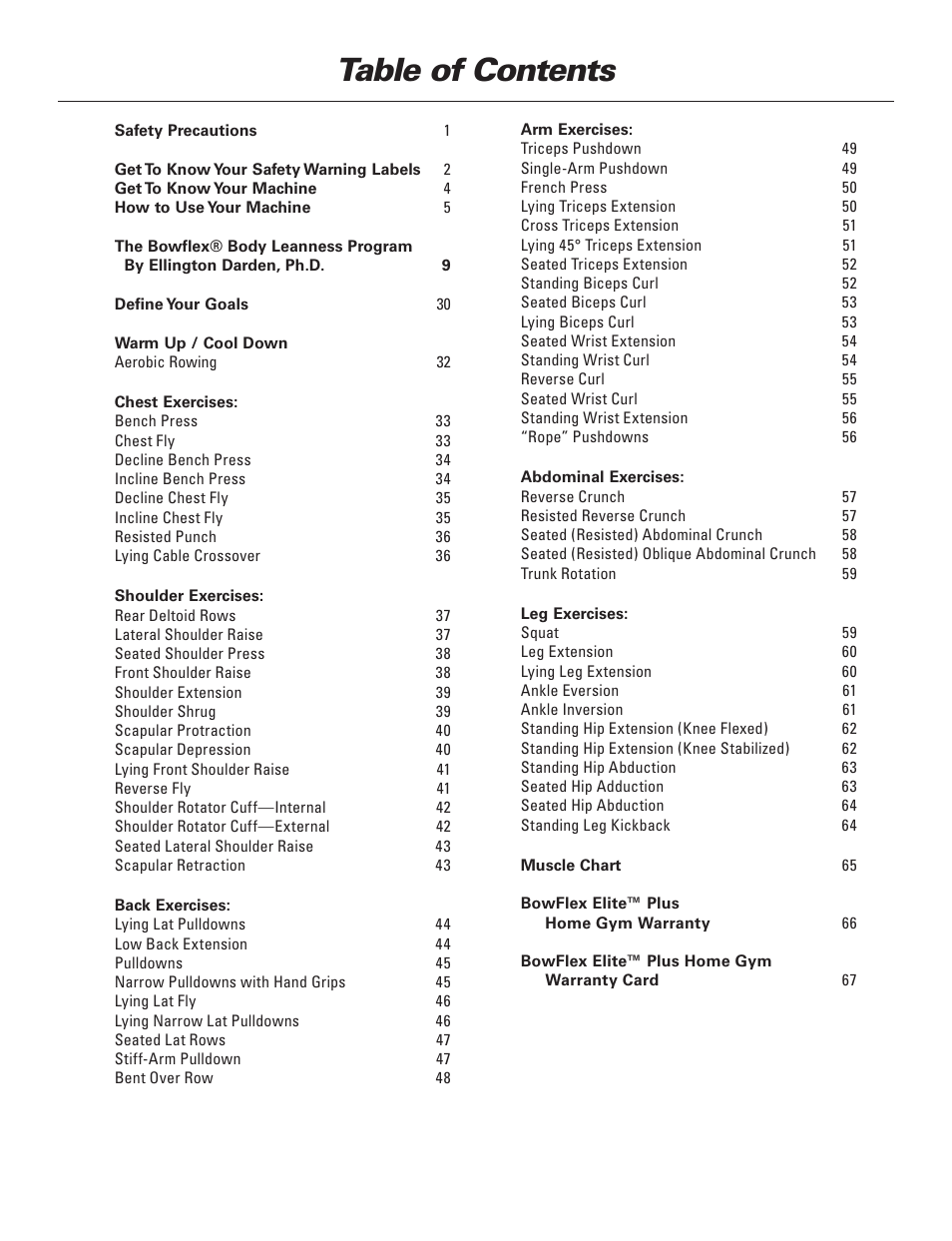 Bowflex Elite™ Plus home gym User Manual | Page 24 / 94
