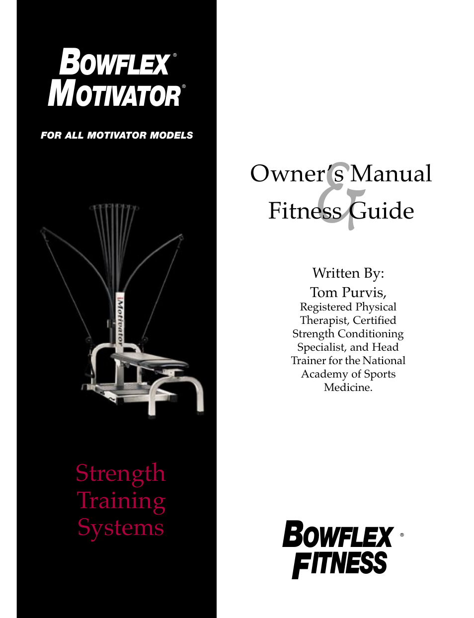 Bowflex Motivator Strength Training System User Manual | 48 pages