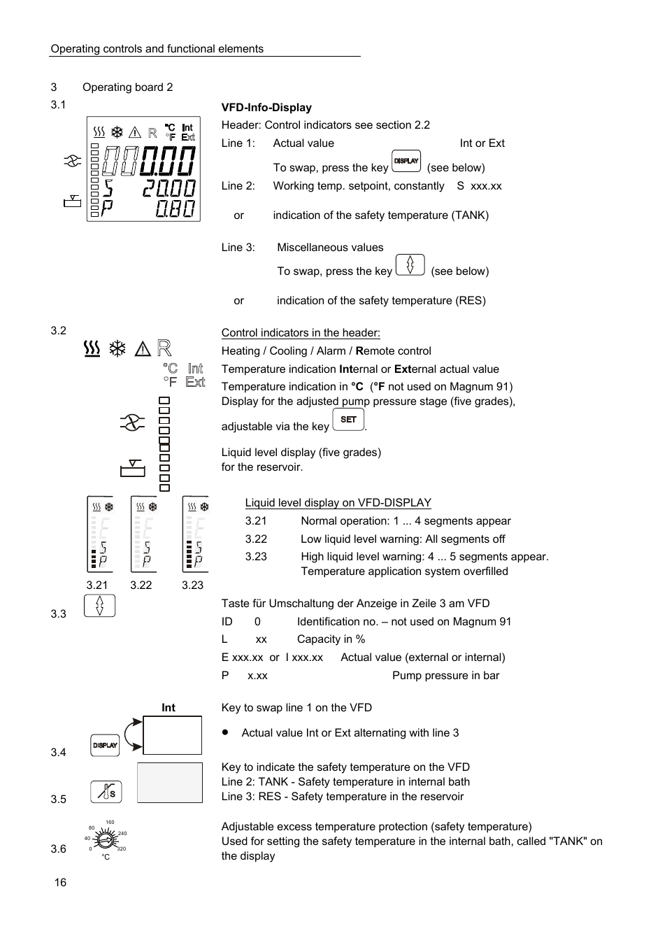 JULABO Magnum 91 Temperature System User Manual | Page 16 / 77