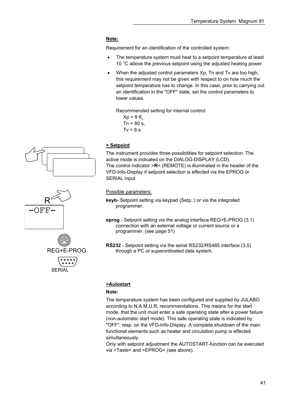 S xx.xx p x.xx | JULABO Magnum 91 Temperature System User Manual | Page 41 / 77