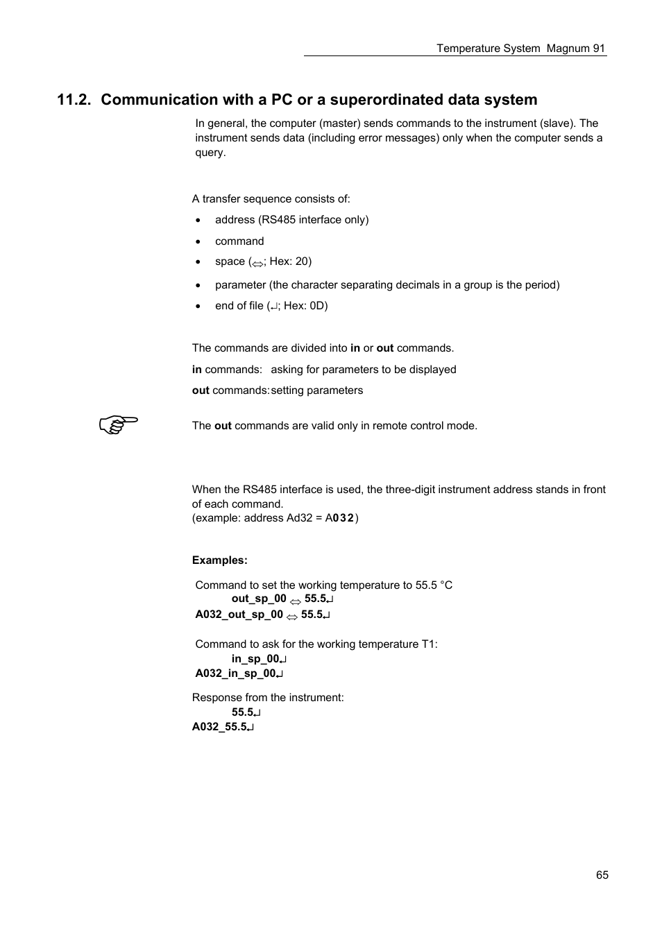 JULABO Magnum 91 Temperature System User Manual | Page 65 / 77