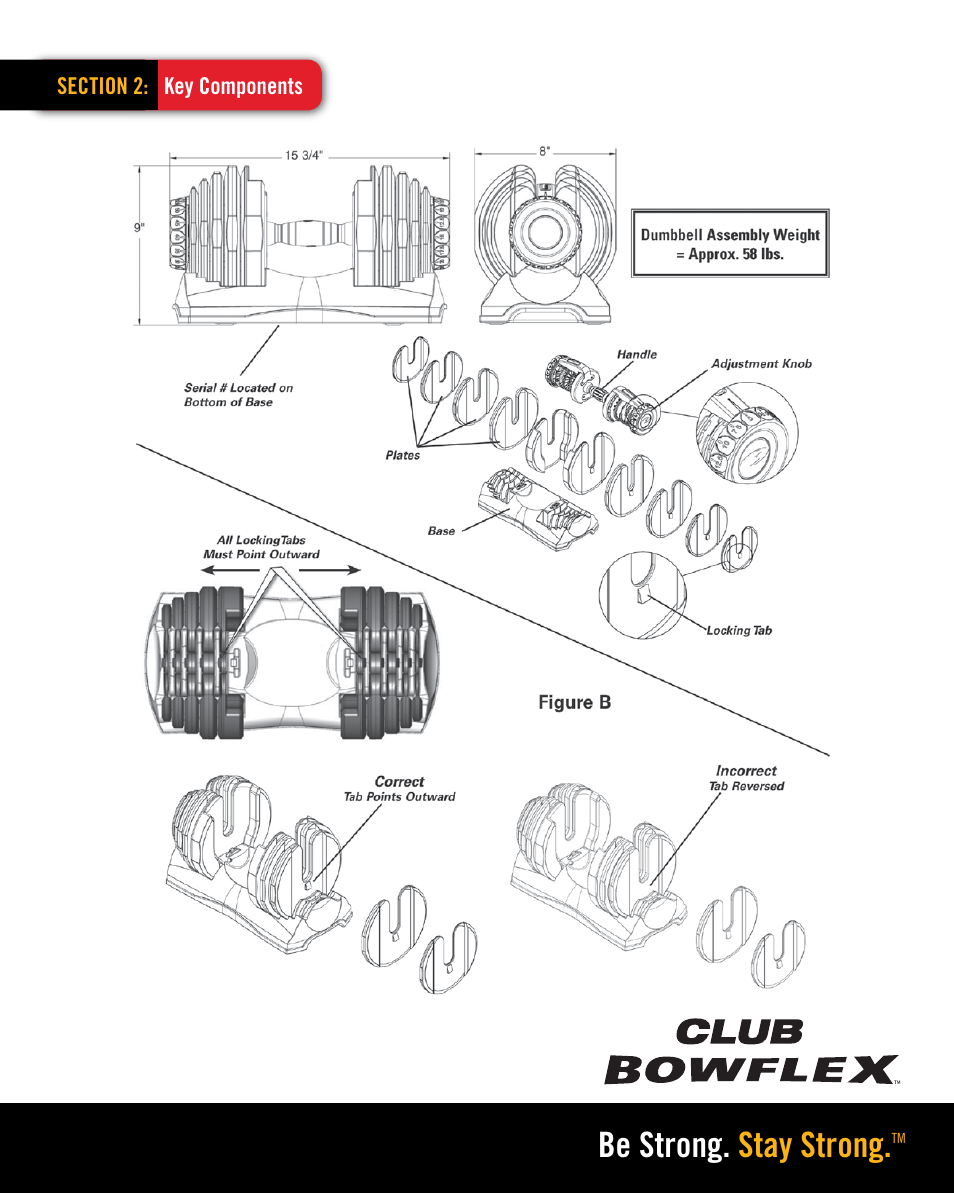 Be strong. stay strong | Bowflex SELECTTECH 552 User Manual | Page 3 / 7
