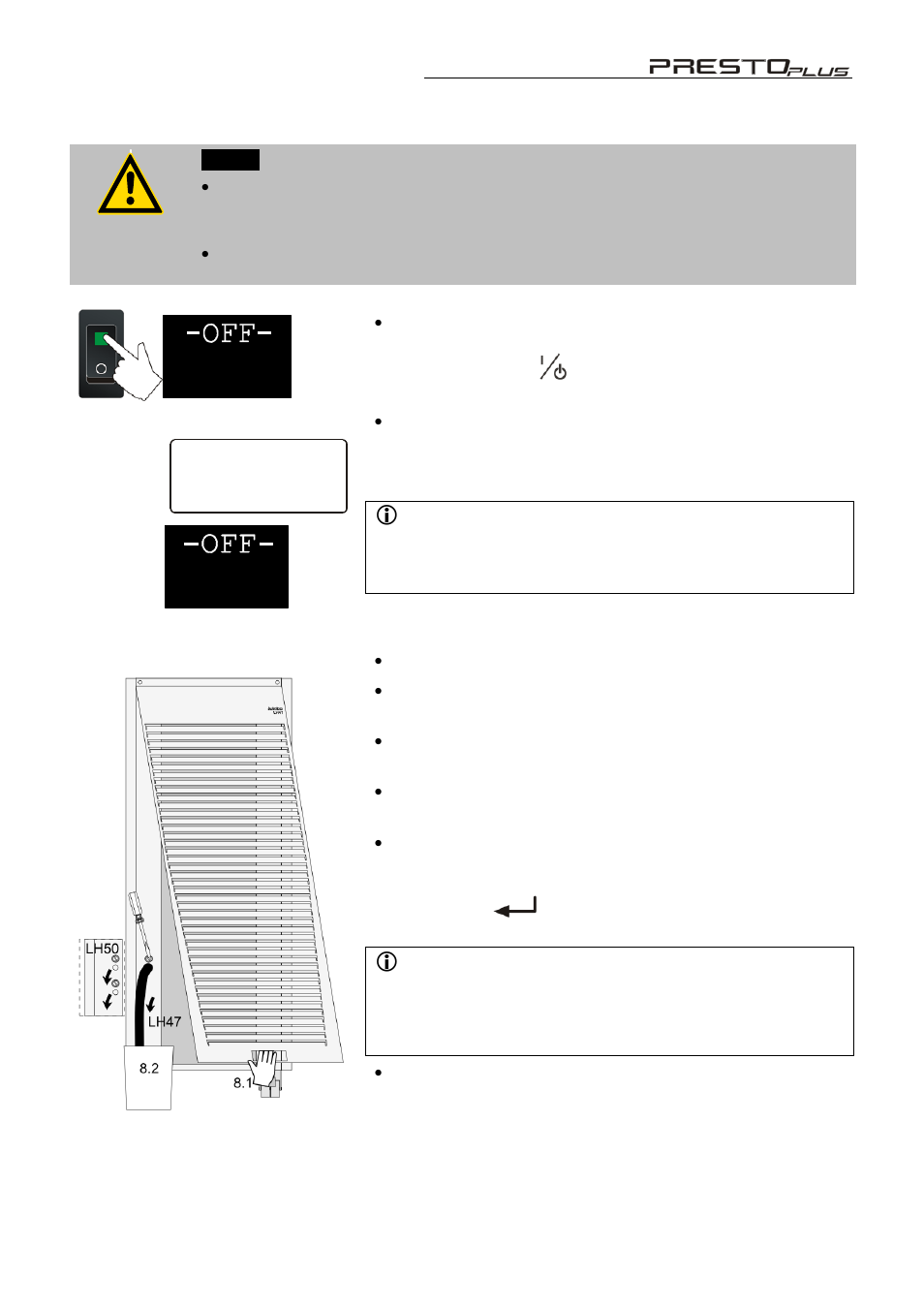 S 20.00 p x.xx, Alarm code 14 | JULABO LH 50 Highly Dynamic Temperature Control Systems User Manual | Page 35 / 76