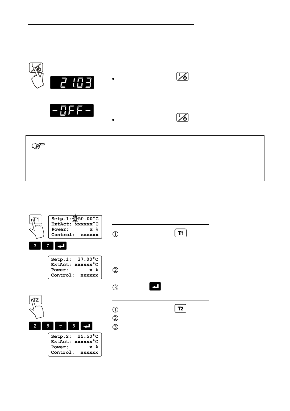 Manual operation | JULABO LC 6 Programmable Controller User Manual | Page 20 / 50