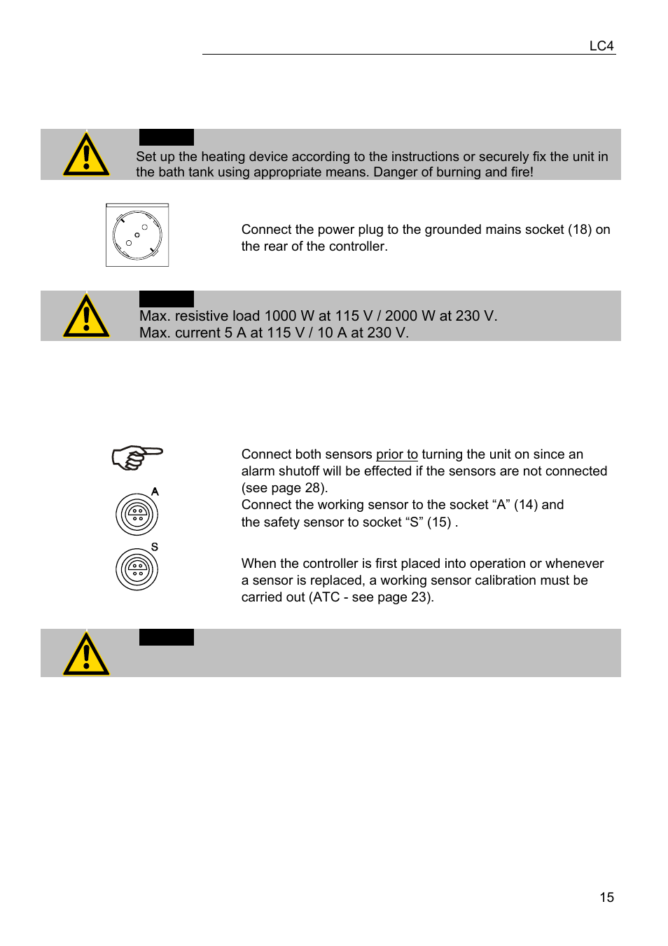 JULABO LC 4 Temperature controller User Manual | Page 15 / 35