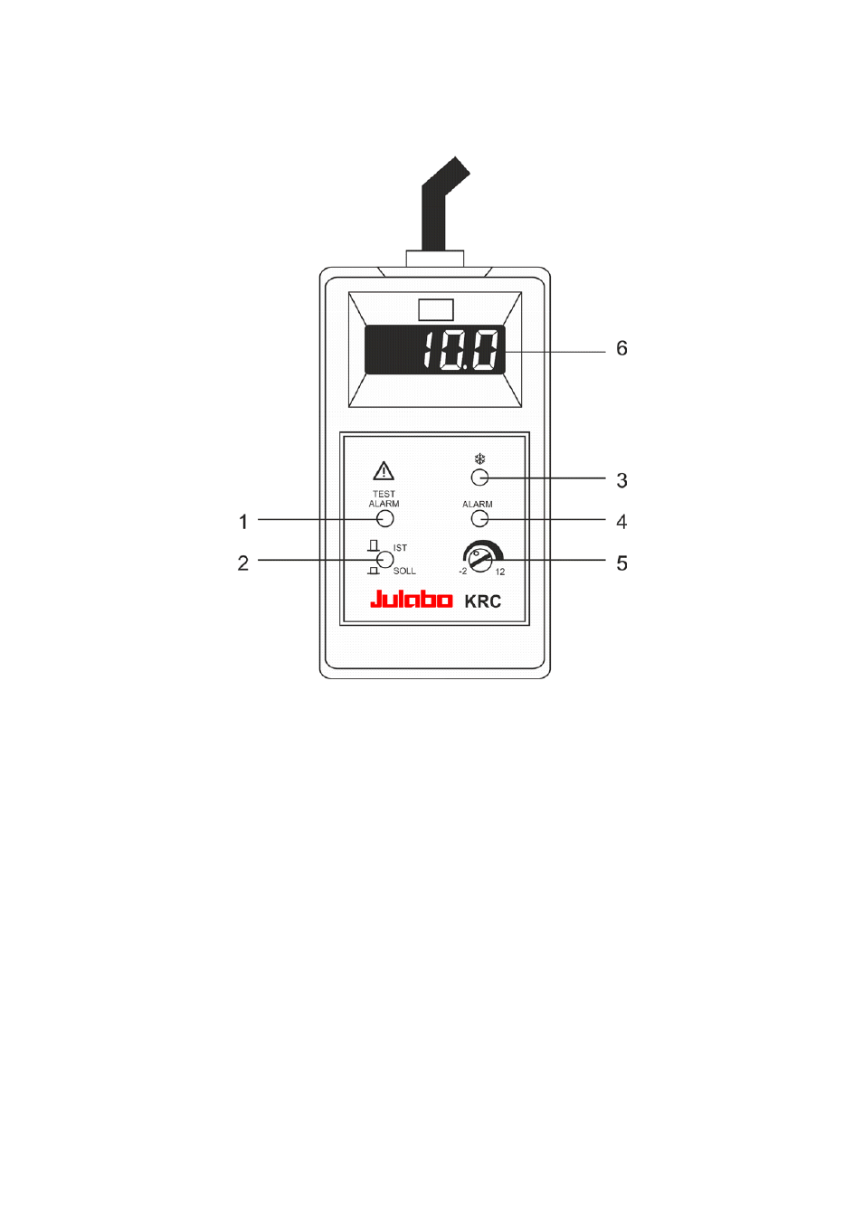 Operating controls and functional elements | JULABO KRC 180 Refrigerators for chemicals User Manual | Page 9 / 20