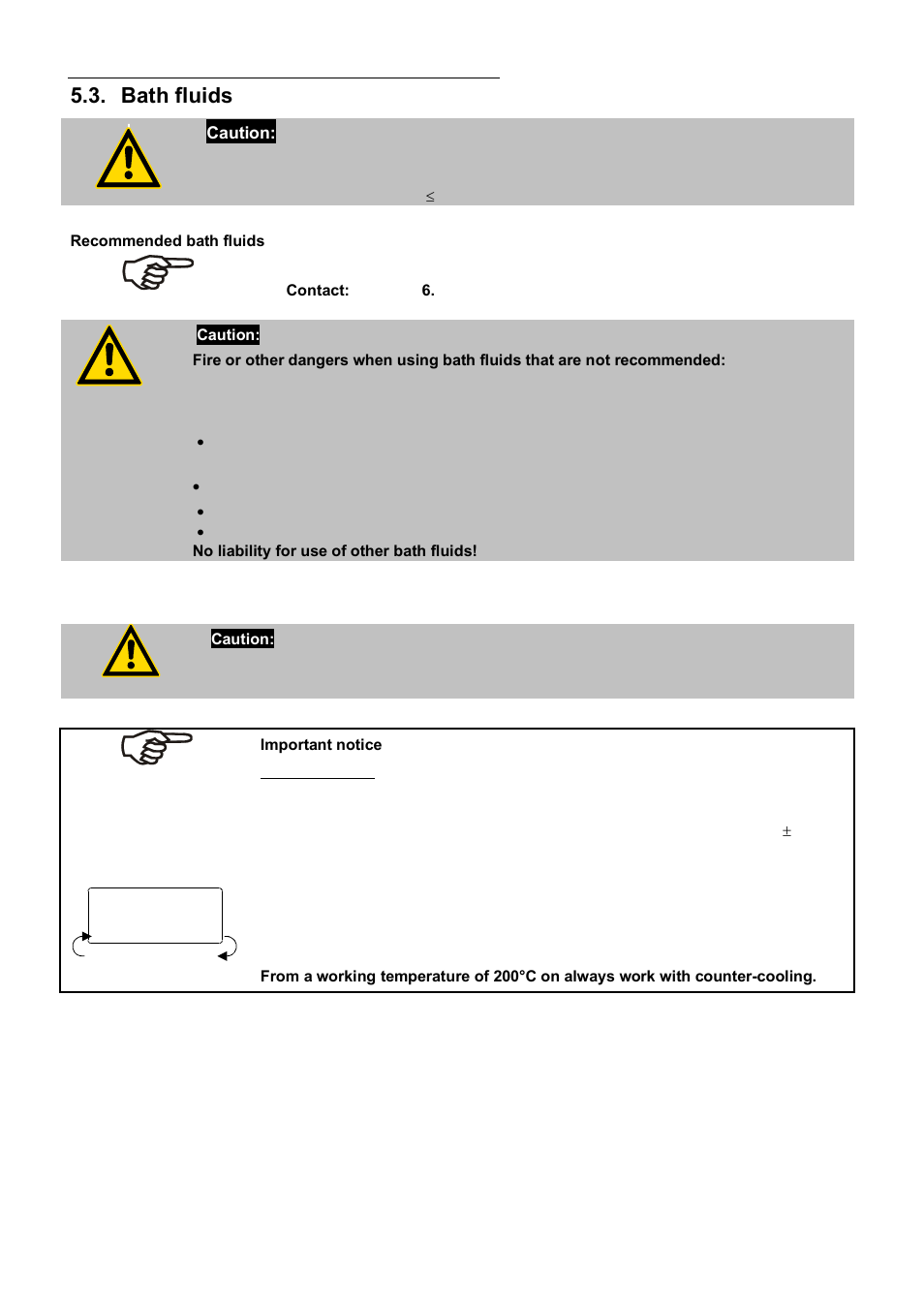 Bath fluids | JULABO HT60-M3 High Temperature Circulator User Manual | Page 28 / 70
