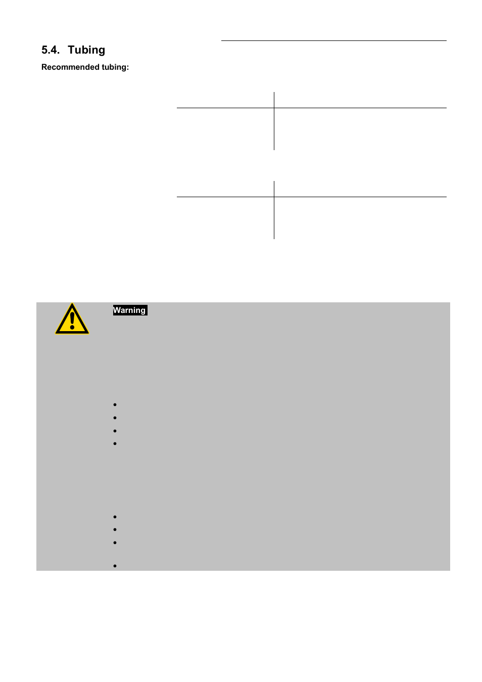 Tubing | JULABO HT60-M3 High Temperature Circulator User Manual | Page 29 / 70