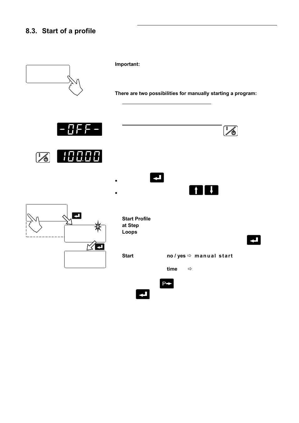 Start of a profile | JULABO HT60-M3 High Temperature Circulator User Manual | Page 47 / 70