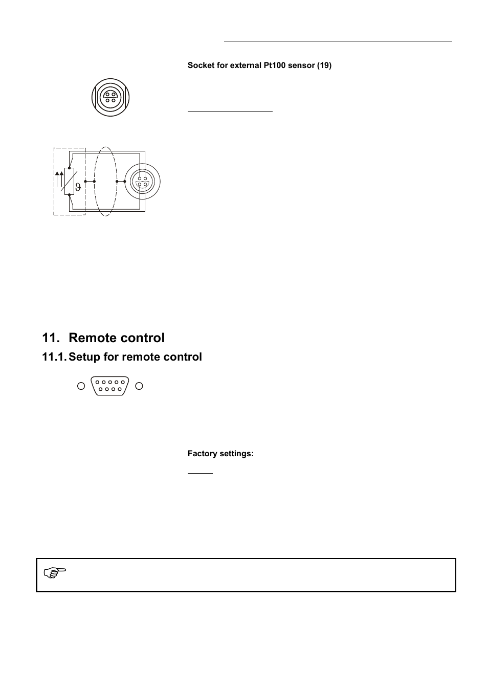 Remote control, Setup for remote control | JULABO HT60-M3 High Temperature Circulator User Manual | Page 63 / 70