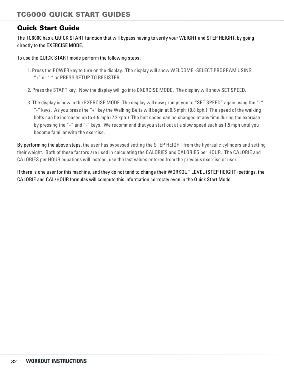Bowflex TC5300 User Manual | Page 36 / 76