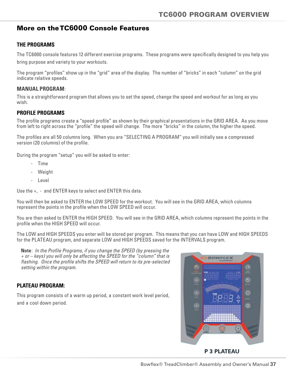 Bowflex TC5300 User Manual | Page 41 / 76